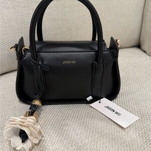 Jason Wu Black Mini Bag with Gold Accents